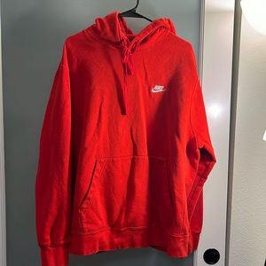 Men’s red Nike hoodie